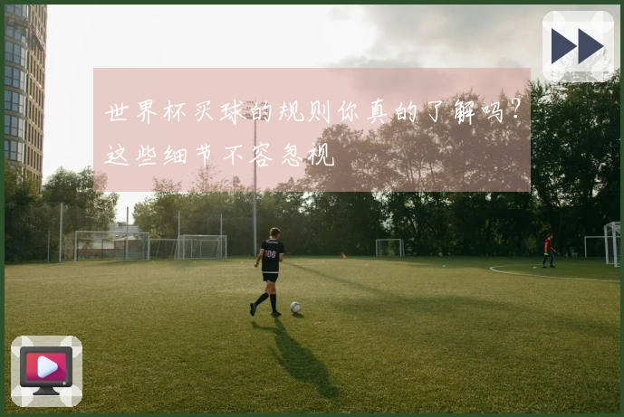 世界杯买球的规则你真的了解吗?这些细节不容忽视