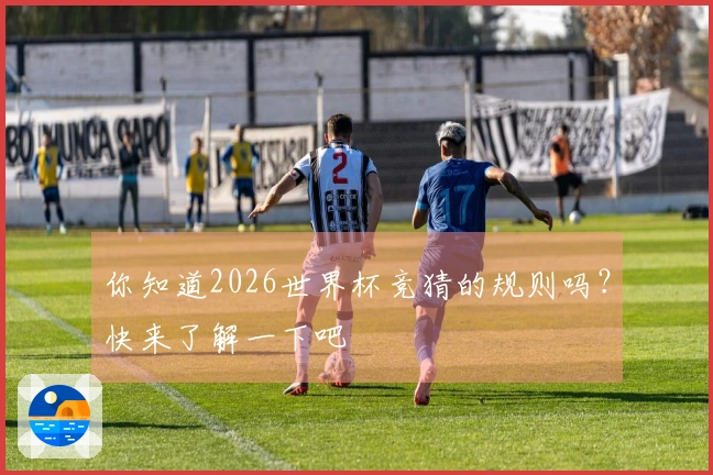 你知道2026世界杯竞猜的规则吗？快来了解一下吧